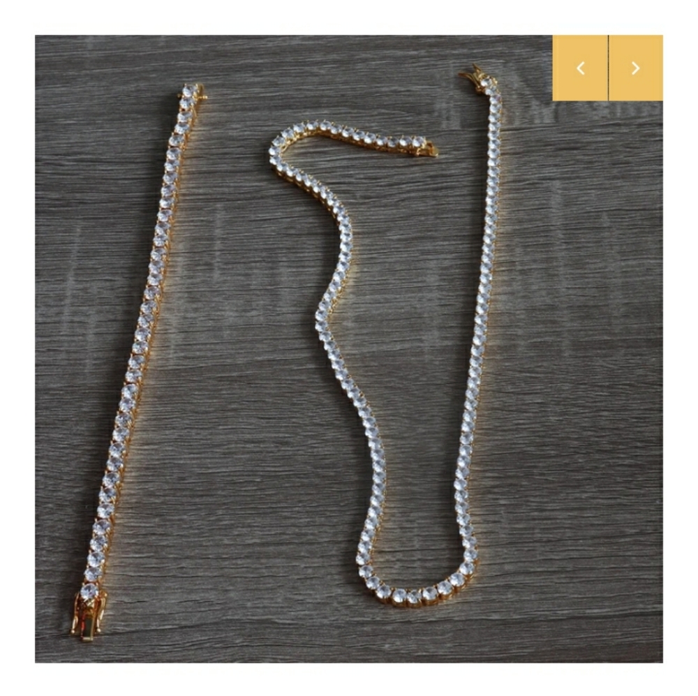12 Inch Dimond Necklace and Dimond Bracelet